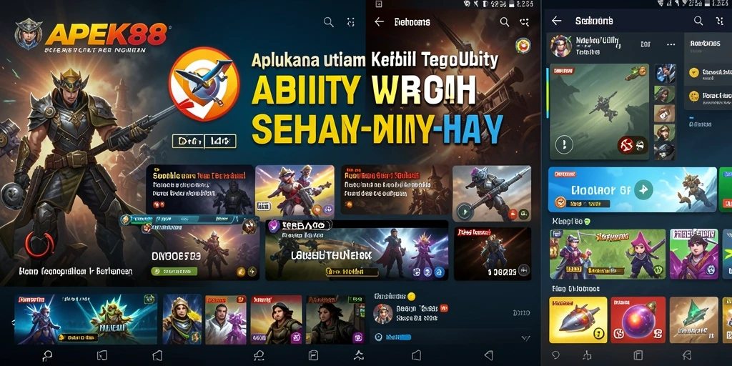 Tampilan menarik dari APEK88 yang menunjukkan fitur Utility.