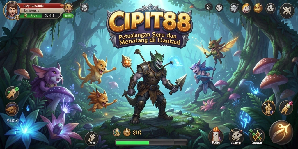 Tampilan gameplay seru dalam dunia petualangan CIPIT88.