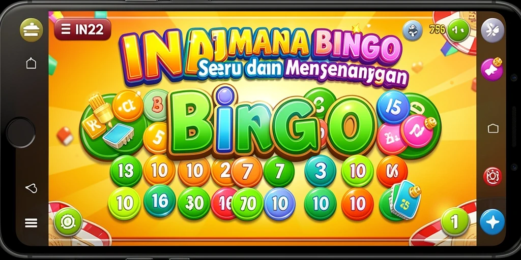 Tampilan gameplay Bingo IN22 yang seru dan interaktif.