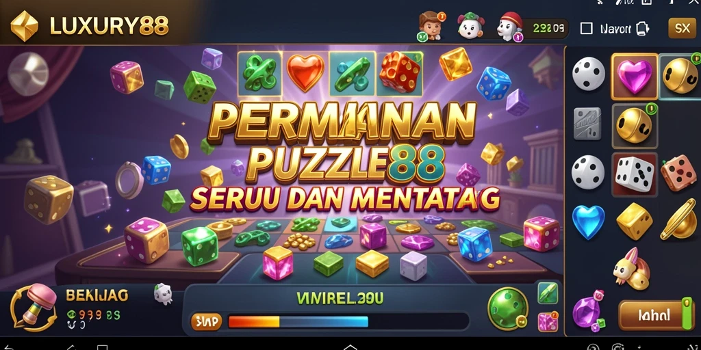 Tampilan gameplay Puzzle dari LUXURY88 yang mengasyikkan.