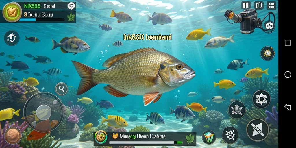 Screenshot gameplay NK666 menampilkan aksi menangkap ikan yang seru dan menantang.