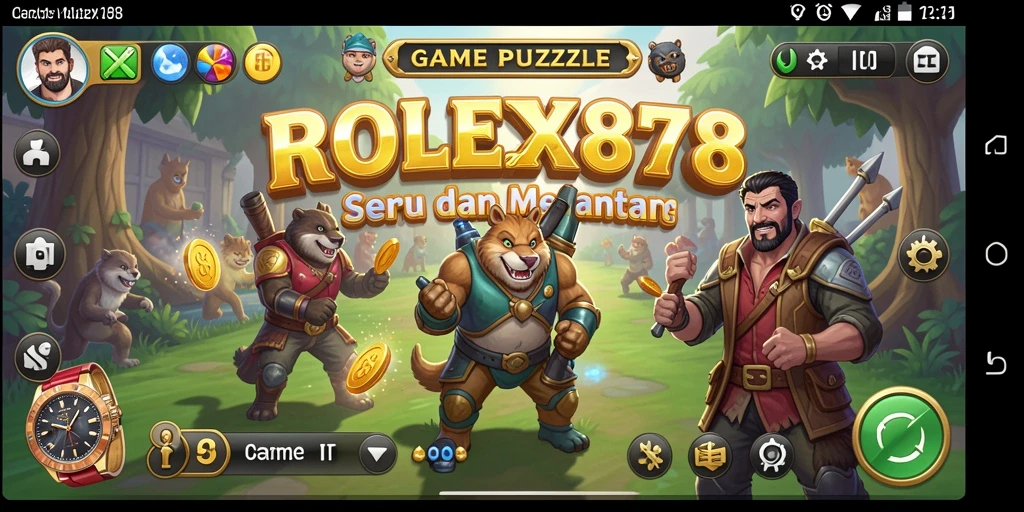 Tampilan menarik dari gameplay puzzle di ROLEX878.