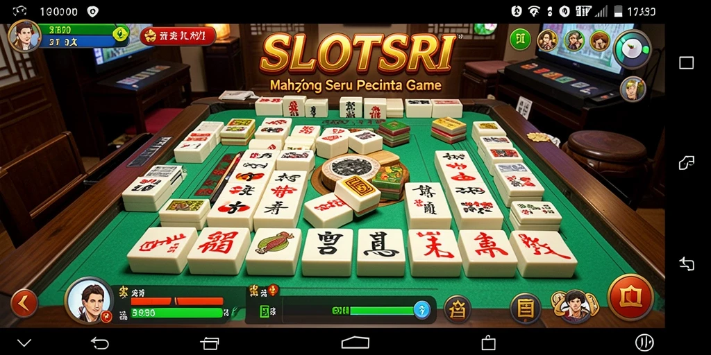 Screenshot gameplay SLOTSRI menampilkan aksi seru dalam permainan Mahjong.