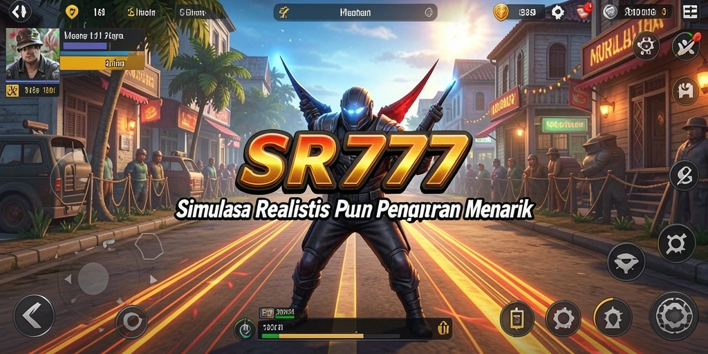 Tangkapan layar utama SR777 menampilkan gameplay simulasi yang mendebarkan.